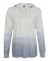 MV Sport W20185 Women's French Terry Ombr? Hooded Sweatshirt
