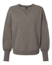 MV Sport W22712 Women's Sueded Fleece Crewneck Sweatshirt