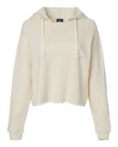 MV Sport W23101 Women's Angel Fleece Crop Hooded Sweatshirt