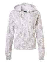 MV Sport W24105 Women's Maddie Floral Print Hooded Sweatshirt