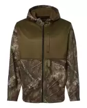 RealTree RT5204 Unisex Realtree® Performance Colorblocked Full-Zip Hooded Sweatshirt